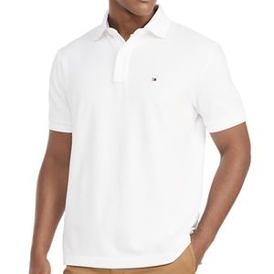 Tommy Hilfiger White Cotton Classic Fit Polo